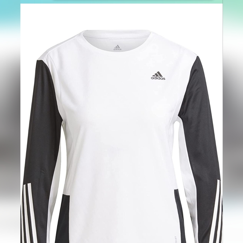 Adidas Women's own the run 3- stripe shirt